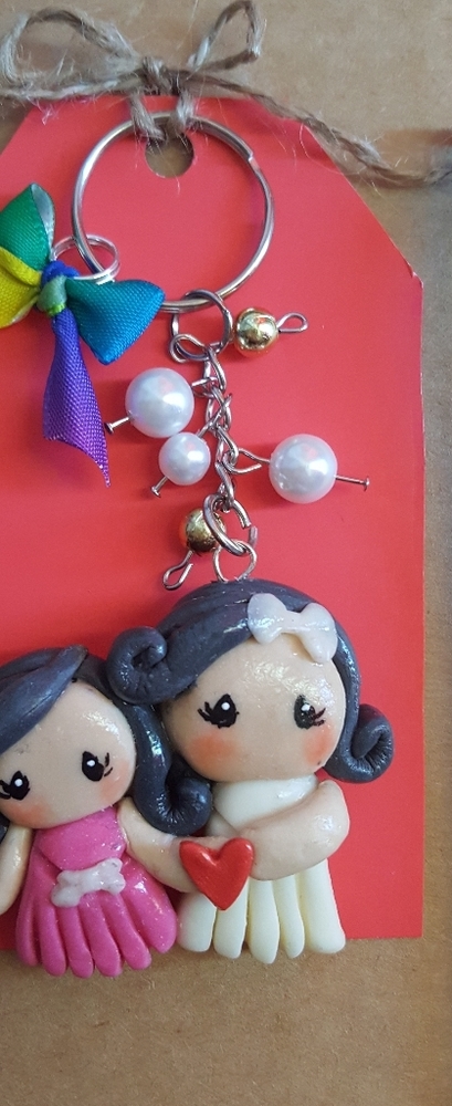 cold porcelain keychain - Picture 2 of 2